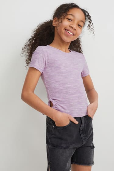 Enfants filles - T-shirt - violet clair