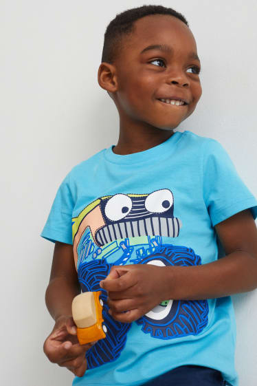 Kinderen: jongens - Set van 2 - shortama - 4-delig - blauw