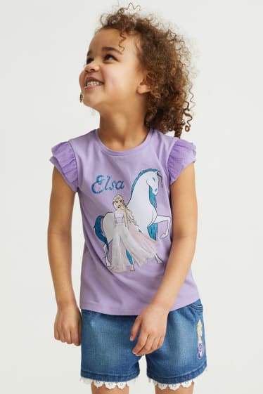Niños - Frozen - camiseta de manga corta - lila