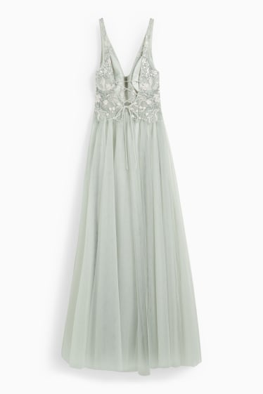 Femmes - Robe fit & flare - allure festive - vert menthe