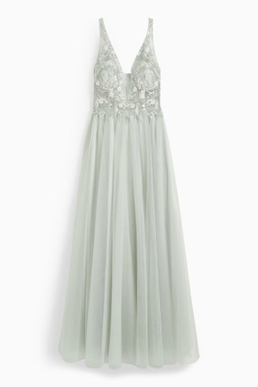 Femmes - Robe fit & flare - allure festive - vert menthe