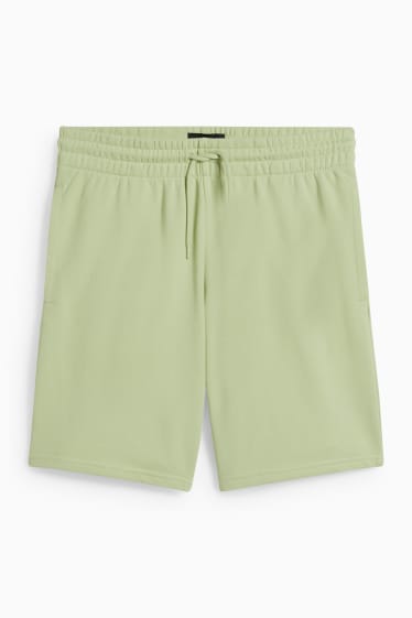 Hommes - Short en molleton - vert clair