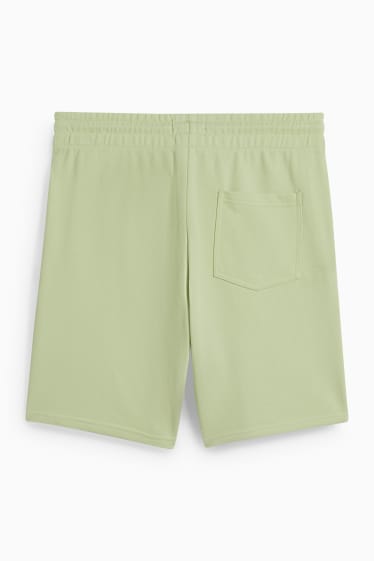 Hommes - Short en molleton - vert clair