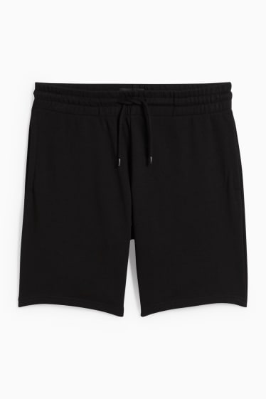 Hommes - Short en molleton - noir