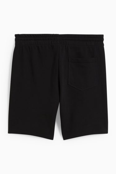 Uomo - Shorts di felpa - nero