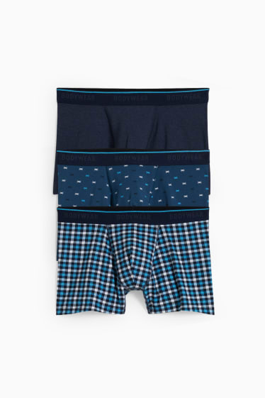 Home - Paquet de 3 - calçotets trunk - blau fosc