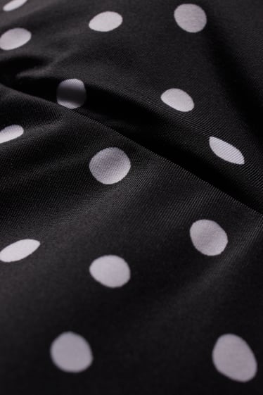 Women - Maternity tankini top - padded - polka dot - black
