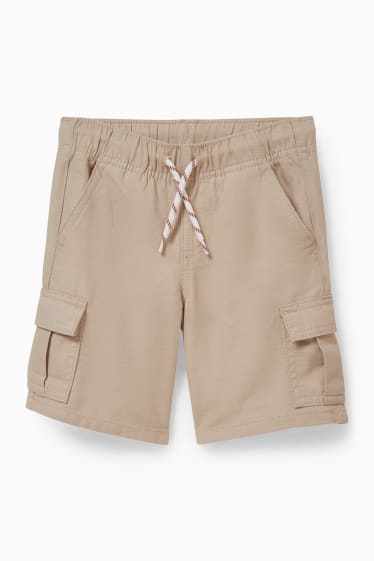 Nen/a - Pantalons curts cargo - beix clar