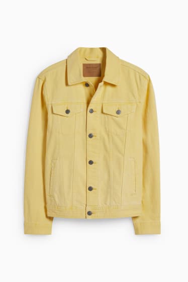 Hommes - Veste en jean - jaune clair