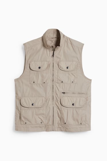 Men - Waistcoat - beige