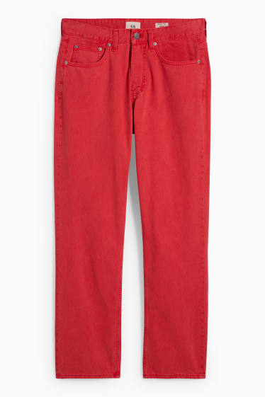 Uomo - Regular jeans - rosso