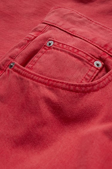 Heren - Regular jeans - rood