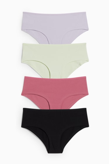 Femmes - Lot de 4 - shortys - lilas