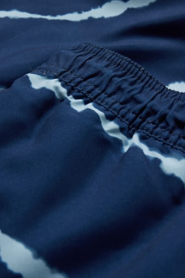 Hommes - Short de bain - à rayures - bleu / bleu foncé
