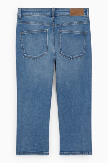 Dona - Capri jeans - mid waist - slim fit - texà blau clar