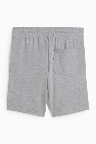 Hombre - Shorts deportivos - gris jaspeado