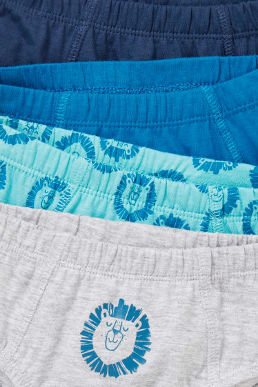 Enfants garçons - Lot de 5 - slips - turquoise clair