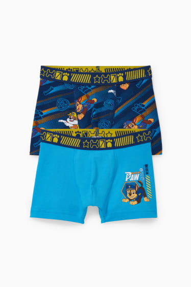 Niños: niños - Pack de 2 - La Patrulla Canina - boxers - azul / azul oscuro