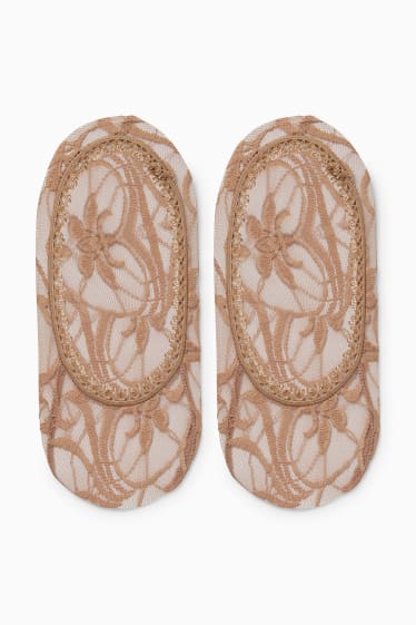 Dona - Paquet de 2 - mitjons invisibles - beix