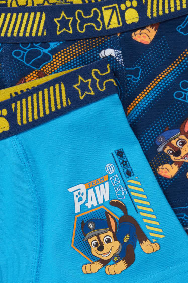 Kinderen - Set van 2 - Paw Patrol - boxershort - blauw / donkerblauw