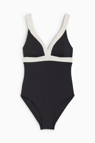 Femmes - Maillot de bain - ampliforme - LYCRA® XTRA LIFE™ - noir / blanc