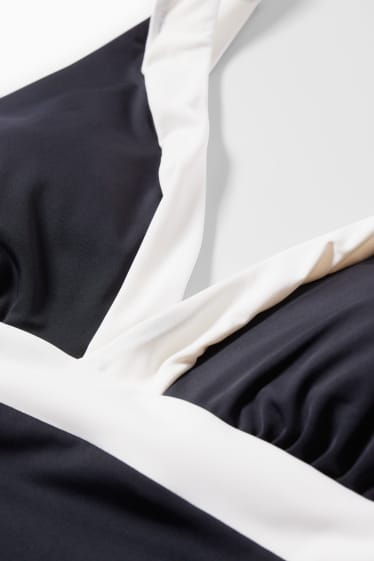 Femei - Costum de baie - vătuit - LYCRA® XTRA LIFE™ - negru / alb