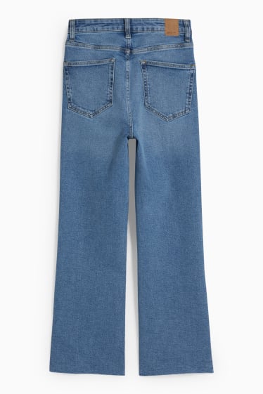 Kobiety - Flared jeans - wysoki stan - LYCRA® - dżins-jasnoniebieski