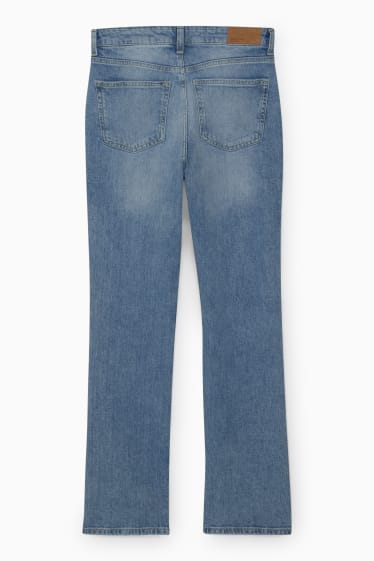 Kobiety - Straight jeans - wysoki stan - dżins-jasnoniebieski