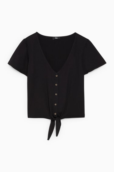 Dona - Samarreta amb nus - negre