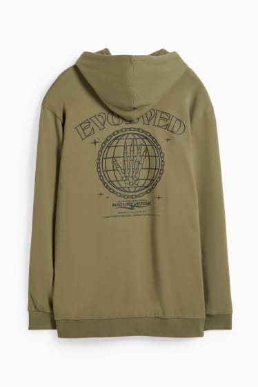 Hombre - Sudadera con capucha - verde