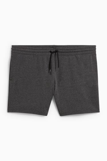 Uomo - Shorts di felpa - grigio scuro-melange