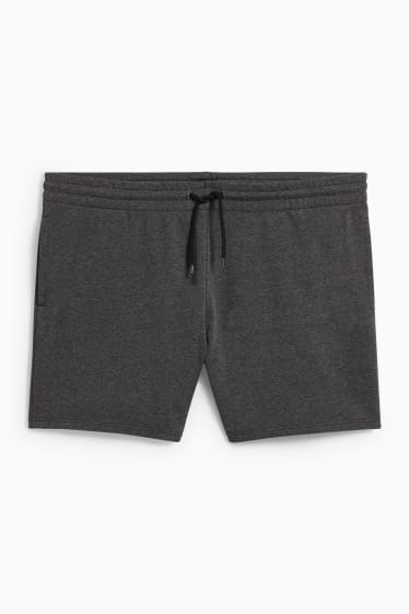 Hommes - Short en molleton - mélange gris foncé