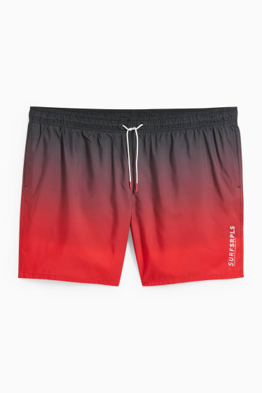 Herren - Badeshorts - rot