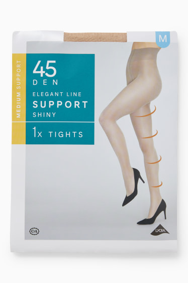 Women - Tights - LYCRA® - 45 denier - light beige
