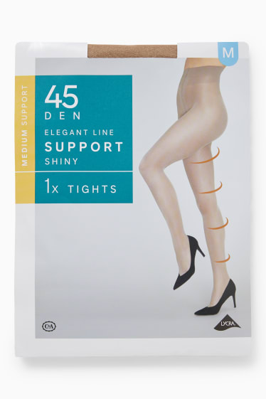 Women - Tights - LYCRA® - 45 denier - beige
