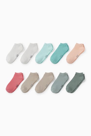 Kinder Mädchen - Multipack 10er - Sneakersocken - cremeweiß