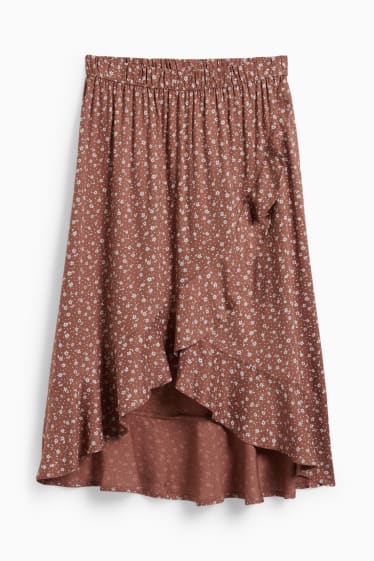 Children - Skirt - floral - brown