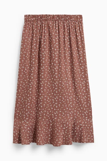 Children - Skirt - floral - brown