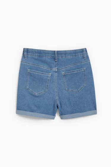 Copii - Pantaloni scurți de blugi - denim-albastru