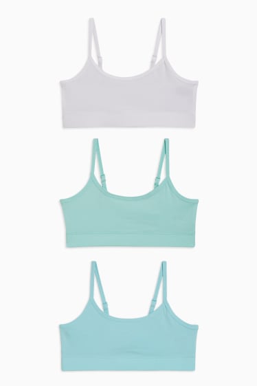 Enfants - Lot de 2 - brassières - turquoise clair