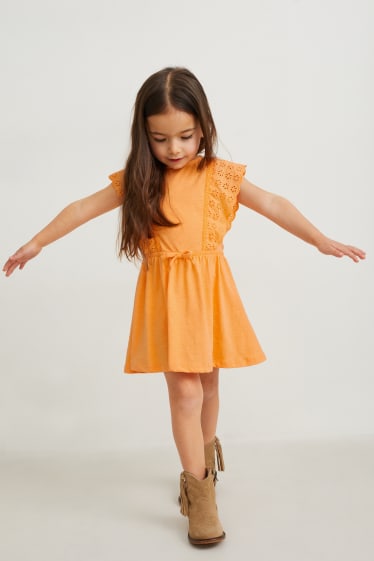 Kinderen: meisjes - Jurk - oranje