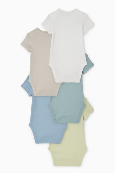 Bebeluși - băieți - Multipack 5 buc. - body bebeluși - multicolor