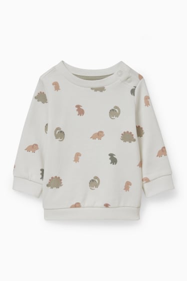 Baby Jungen - Baby-Outfit - 2 teilig - cremeweiss