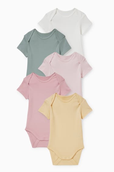 Bébés - Lot de 5 - bodys bébé - coloré