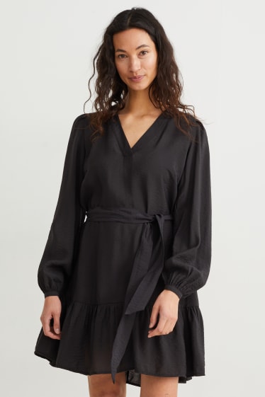 Femmes - Robe évasée - noir