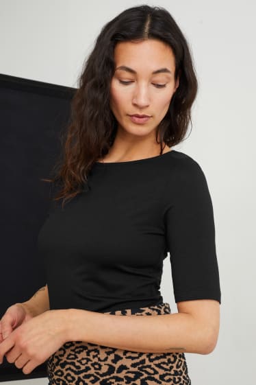 Femmes - T-shirt - noir