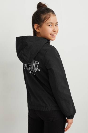 Children - Jacket with hood - black