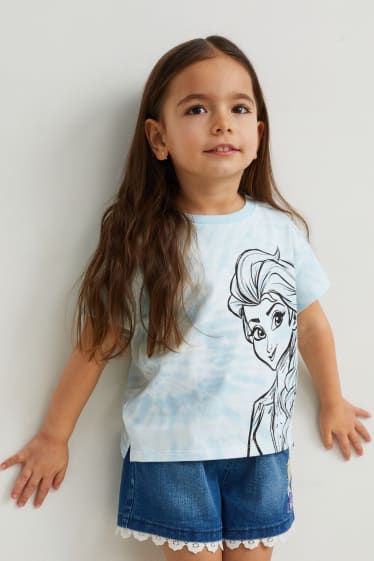 Enfants - La Reine des Neiges - T-shirt - blanc / bleu clair