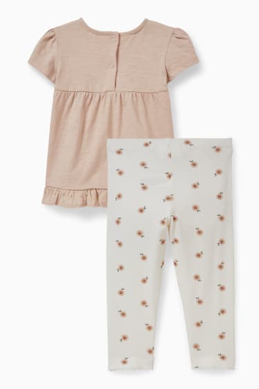 Babys - Baby-Outfit - 2 teilig - beige