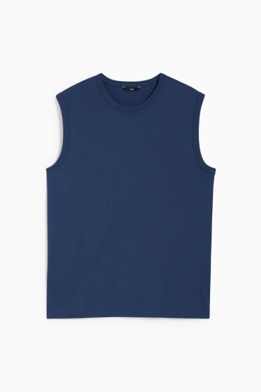 Heren - Tanktop - donkerblauw